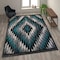 Flash Furniture Turquoise 5' x 7' Diamond Patterned Area Rug OKR-RG1106-57-TQ-GG - alternate 1